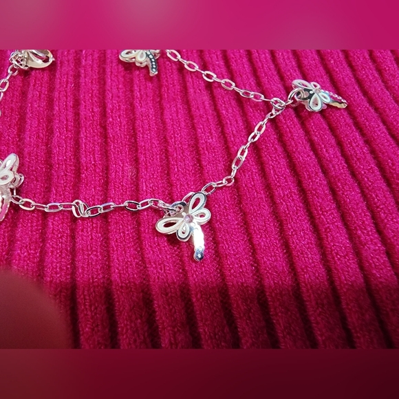 Sterling Silver Anklet .925 Fine Silver From Mexico - Picture 2 of 6